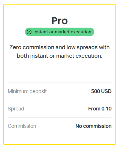 Exness Pro Account  但仍有更多的专业帐户 