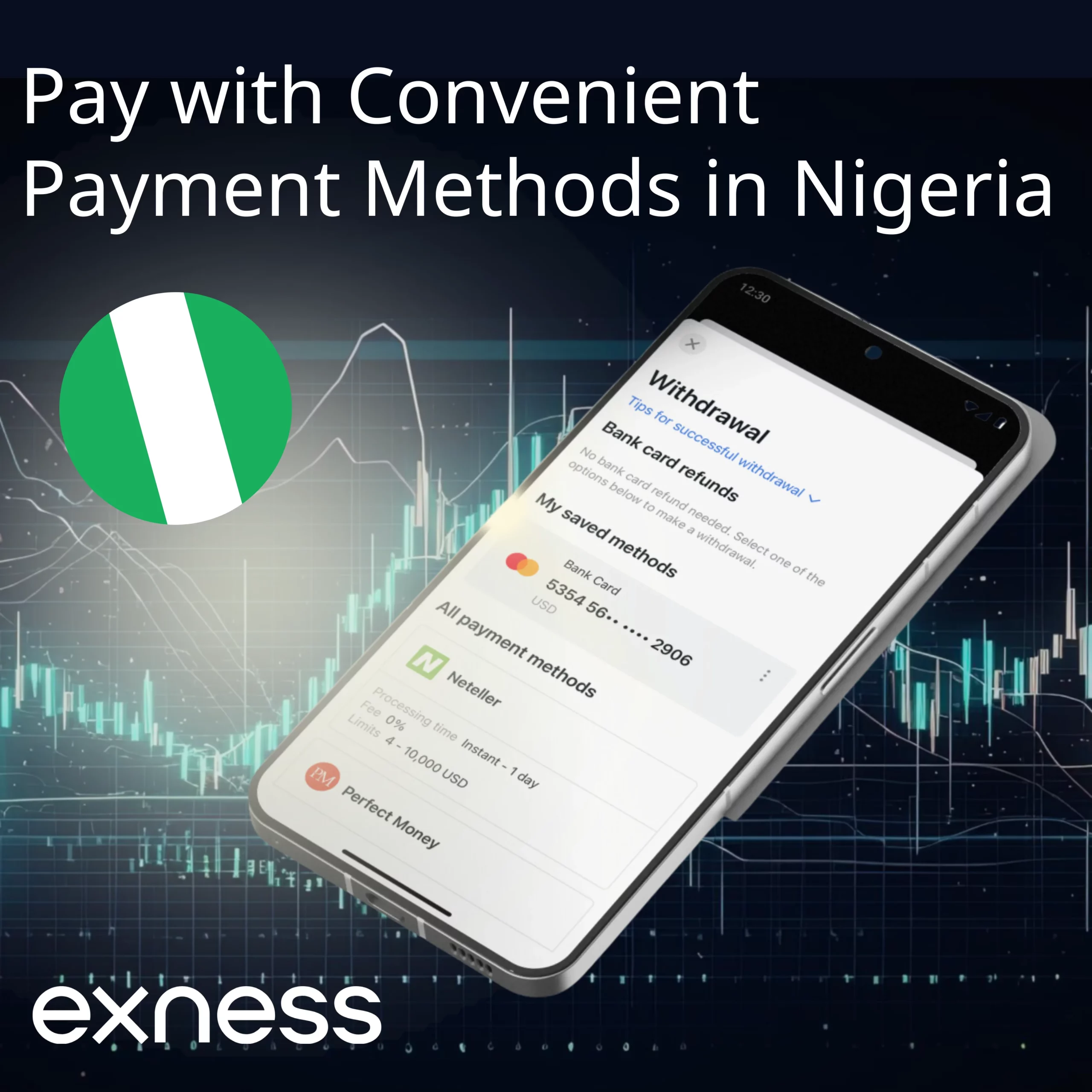 Payment Options in Exness for Nigerian Traders付款的选项，用于尼日利亚交易商 